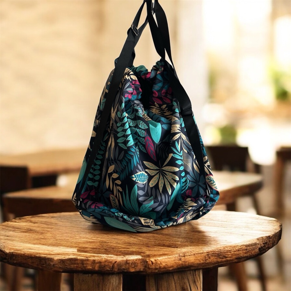 Risefit Chic Leaf Pattern Women's Backpack - image 3